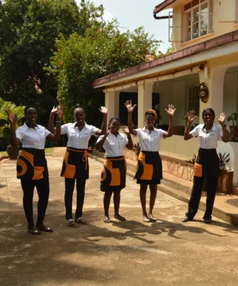 staff, karibu guesthouse, entebbe, uganda