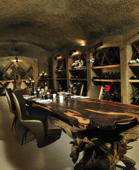 Earth Lodge Wine Cellar 1