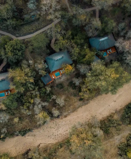 Aerial View 2, Simbambili Game Lodge, Sabi Sand Reserve, South Africa