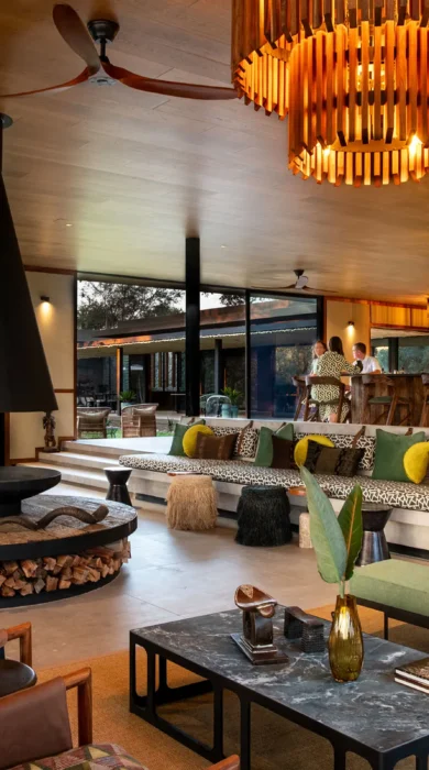 bar area, tanda tula safari camp, timbavati private game reserve, south africa
