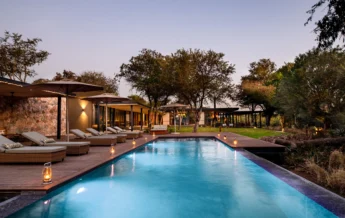 swimming pool, tanda tula safari camp, timbavati private game reserve, south africa