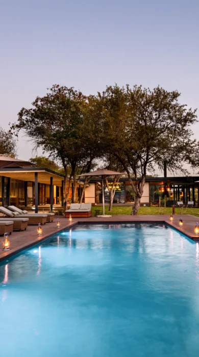 swimming pool, tanda tula safari camp, timbavati private game reserve, south africa