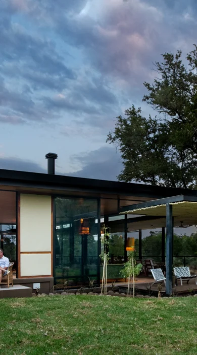 main area at sunset, tanda tula safari camp, timbavati private game reserve, south africa