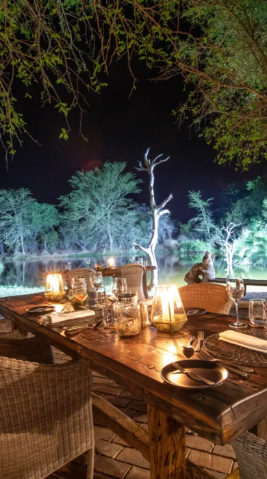 patio dining, jabulani, kruger national park, south africa
