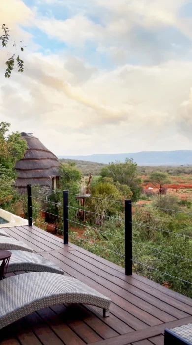 madikwe hills south africa deck yellow zebra safaris