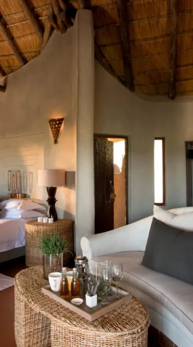 madikwe kopano lodge south africa double bedroom yellow zebra safaris
