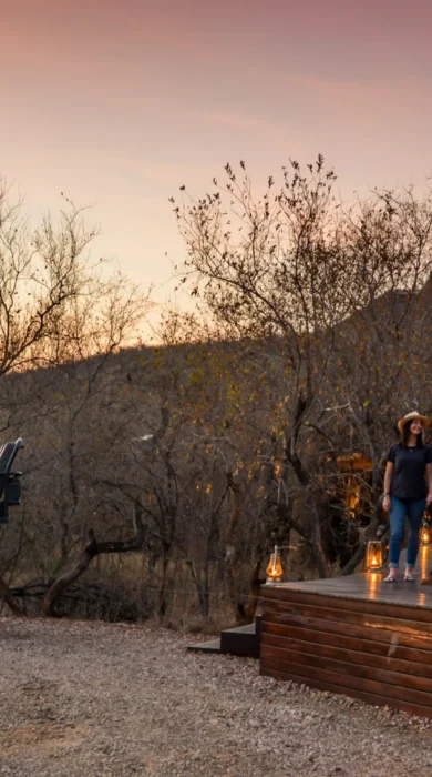 sunset entrance, madikwe dithaba lodge, south africa