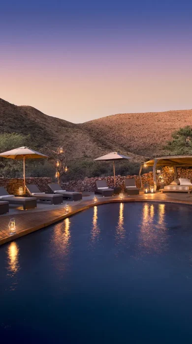tswalu motse pool area south africa yellow zebra safaris