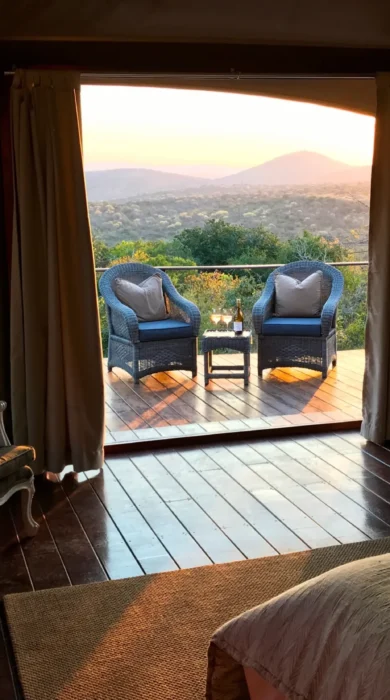 sunset view, thanda tented camp, kwazulu natal safaris, south africa
