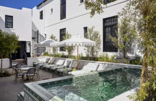 pool area, cape cadogan boutique hotel, cape town, south africa