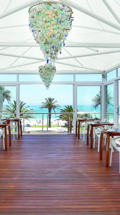 dining area sea view bay hotel south africa