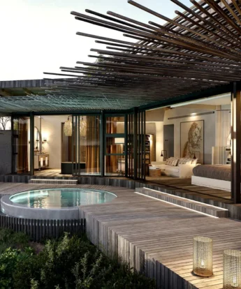 Exterior Deck, Chichele Presidential Lodge, South Luangwa, Zambia