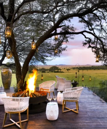 singita serengeti house tanzania fire pit