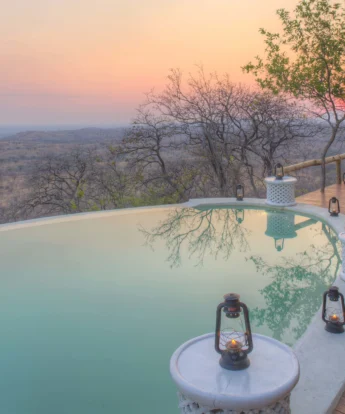 ikuka safari camp pool area tanzania yellow zebra safaris