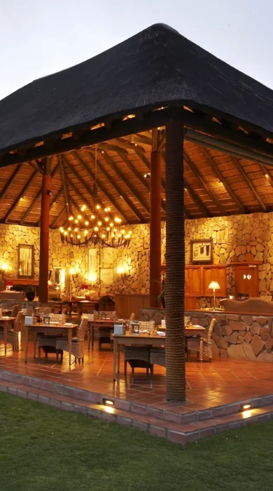dining area exterior bushmans kloof south africa