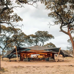 open main tent, wayo serengeti green camp, tanzania