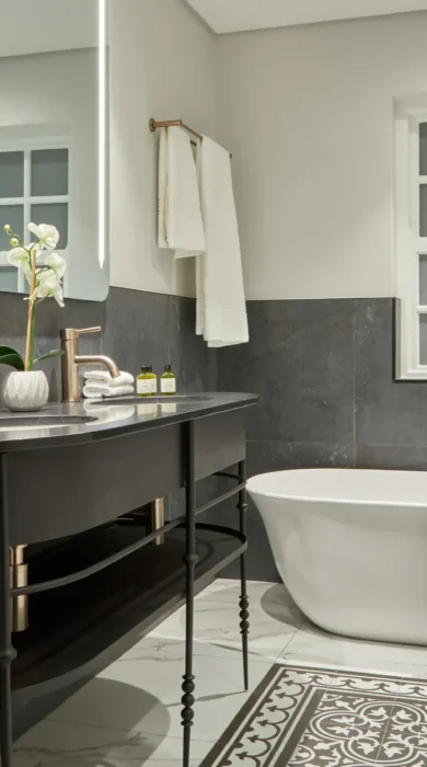bathroom, the winchester hotel, cape town, south africa