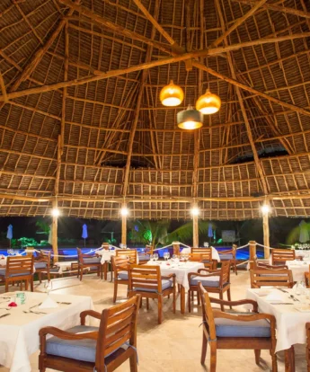 kisiwa beach dining room tanzania yellow zebra safaris