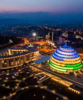 night view of Kigali Rwanda
