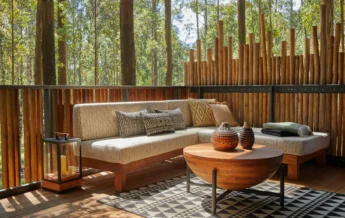 one and only gorillas nest outside lounge rwanda yellow zebra safaris