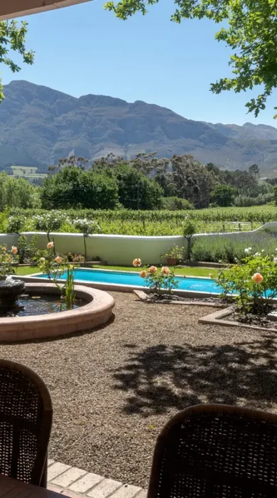 view from the villa verandah