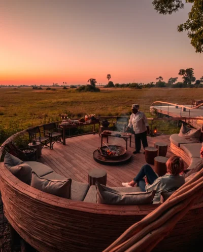 Deck, Little Mombo, Moremi Game Reserve, Botswana