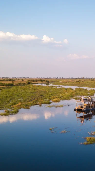 kings pool botswana boat trip yellow zebra safaris