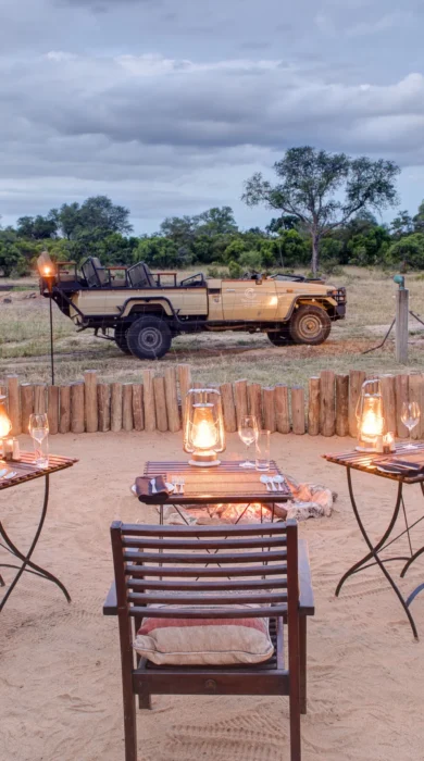South Africa Safari bush dining