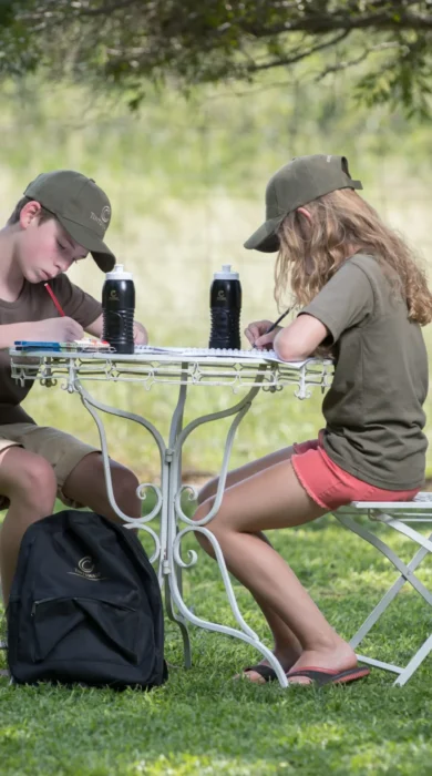 Children on safari