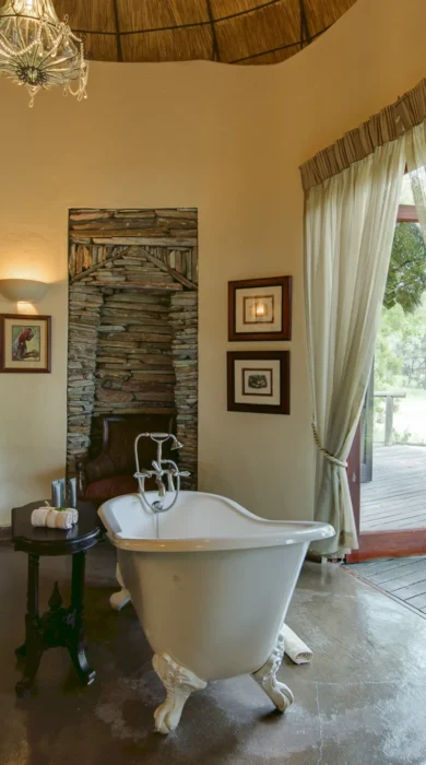 Luxury bathtub safari