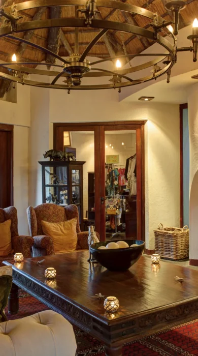 Safari lodge lounge