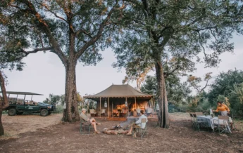 Camp fire, Tanda Tula Field Camp, South Africa