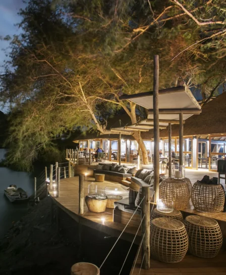 camp exterior, wilderness serra cafema, kunene river, namibia