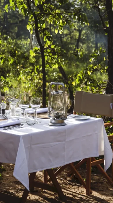 dining, simbavati trails camp, timbavati, south africa