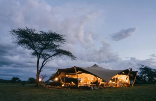 camp exterior, wilderness usawa, the serengeti, tanzania