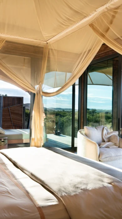 Bedroom, Loapi Tented Camp, Tswalu Kalahari, South Africa