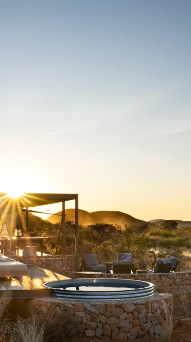 Deck, Loapi Tented Camp, Tswalu Kalahari, South Africa