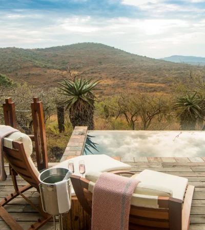 plunge pool, bush villa, kwazulu natal, south africa safaris
